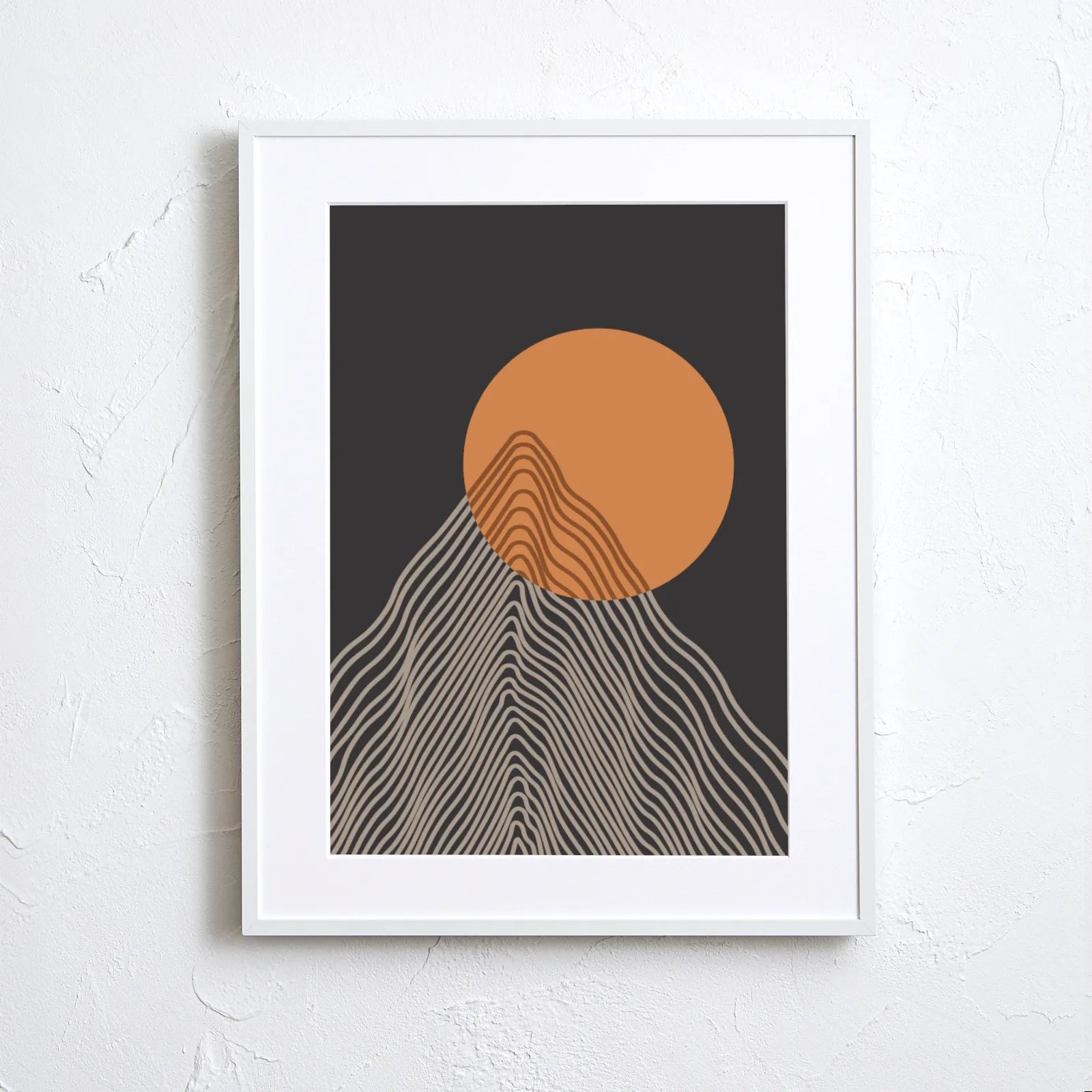 幾何学と自然が融合したラインアートポスター『Precise』｜シンプル