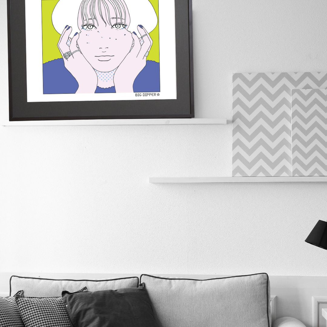 北斗七星をそばかすで描いたアートポスター「BIG DIPPER