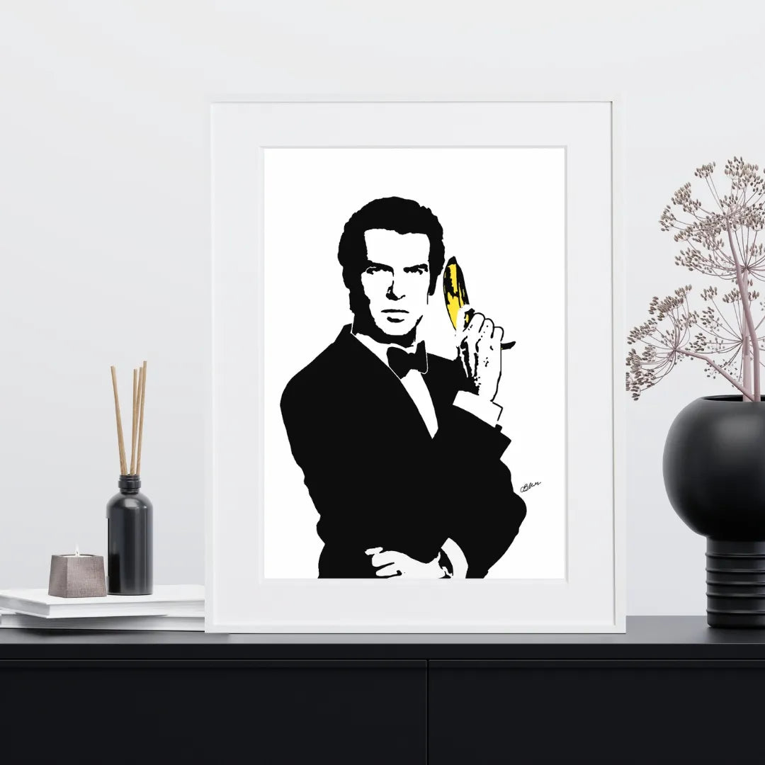 ショーン・コネリー版ジェームズ・ボンドを描いたポップアート