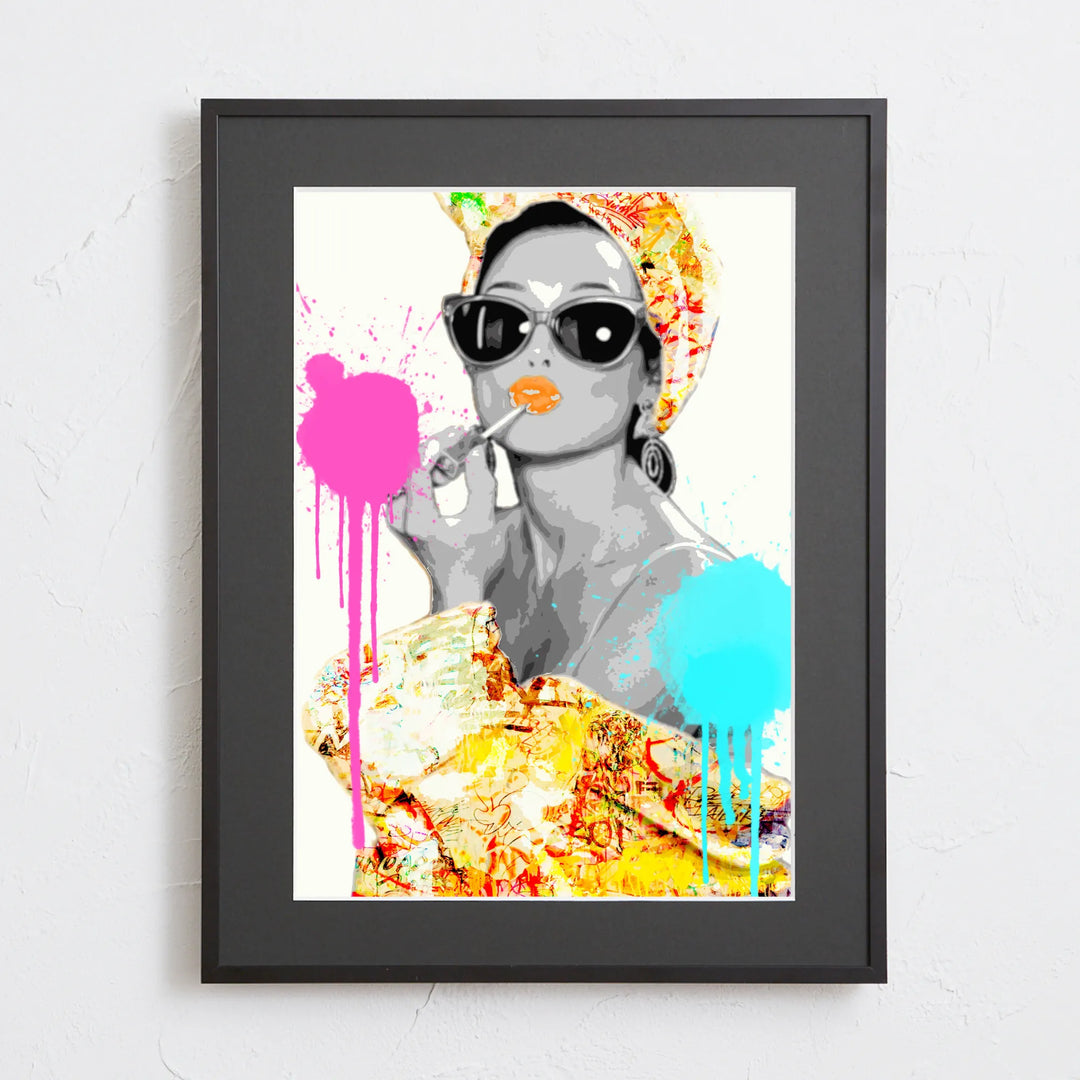 オードリーヘプバーン メイクアップシーンのアートポスター 『Holiday