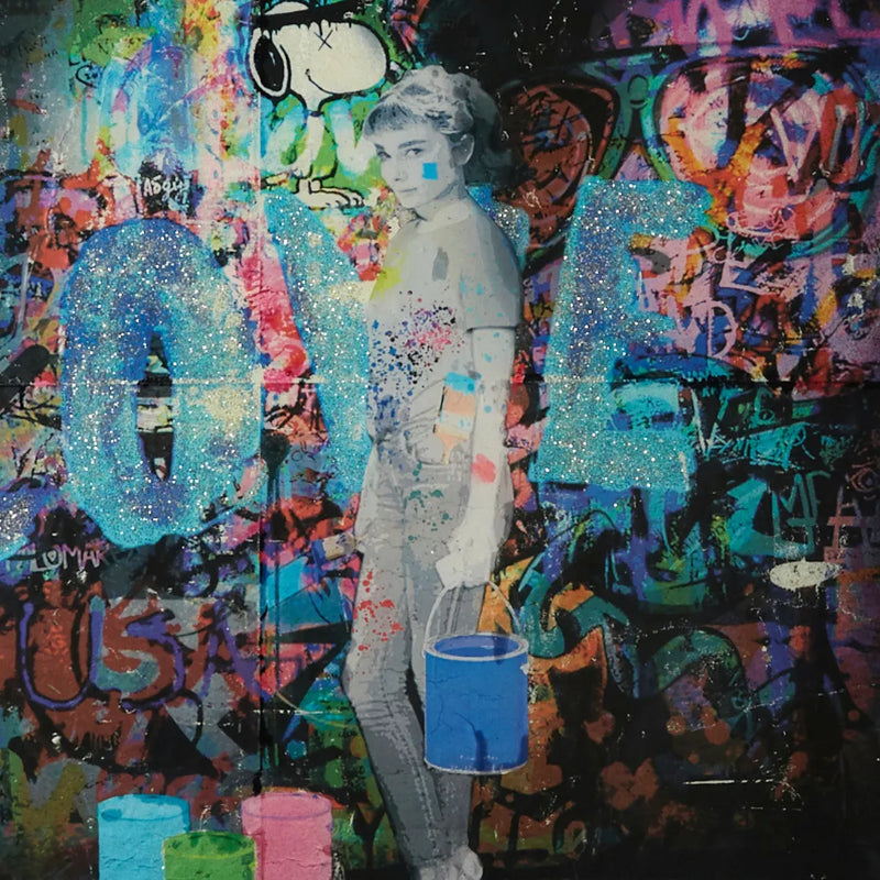ストリート×ポップの組み合わせで都会的な現代アート・原画『LOVE