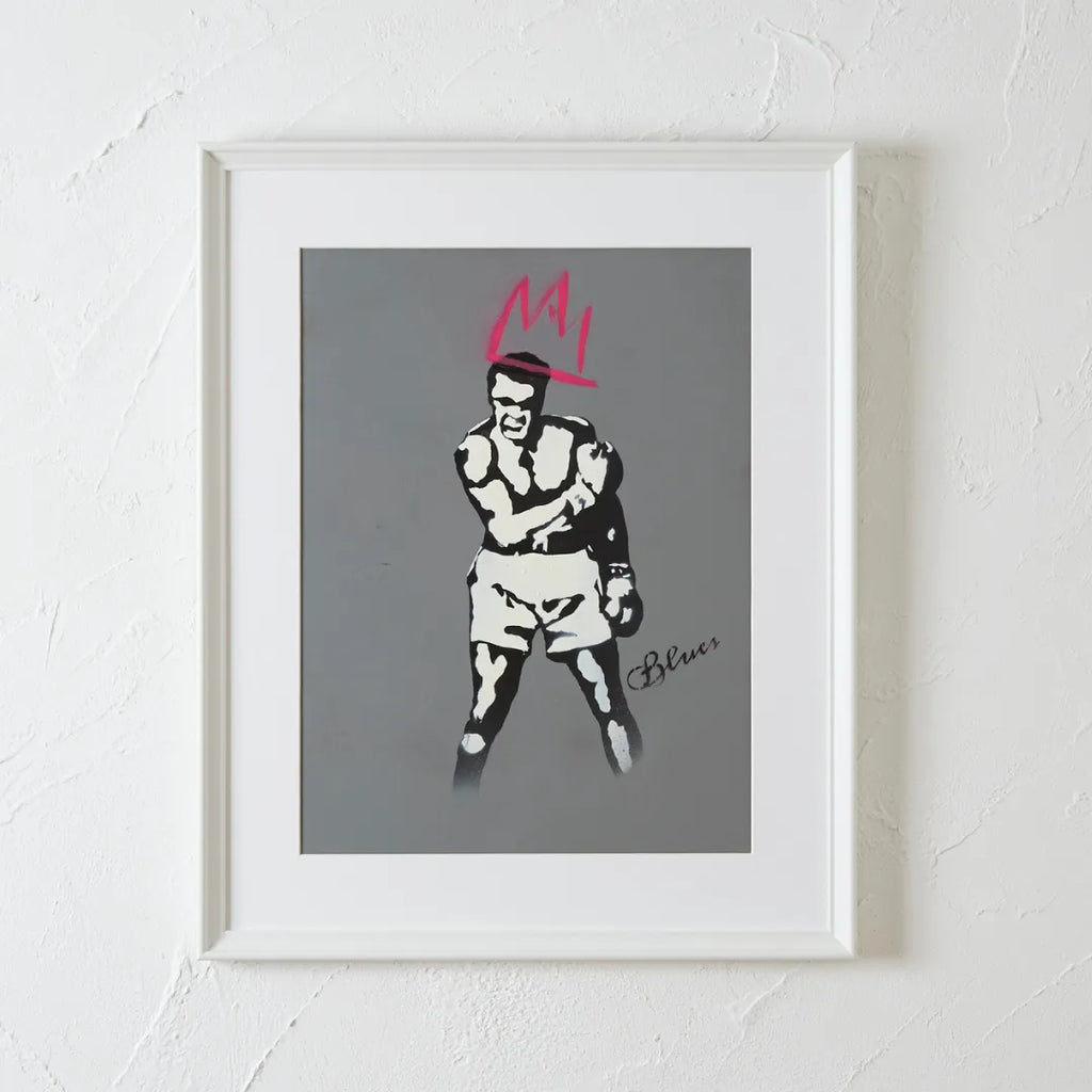 伝説のボクサーモハメド・アリのモチーフ現代アート・原画『You are