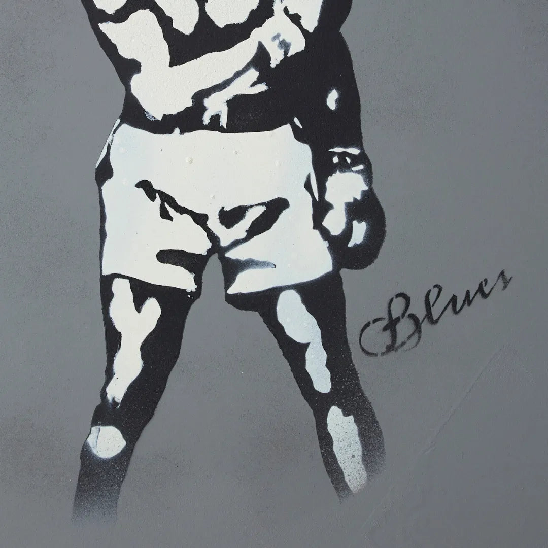 伝説のボクサーモハメド・アリのモチーフ現代アート・原画『You are