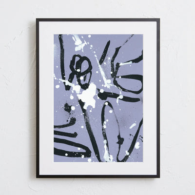 ドローイングが美しい抽象アート「50/50」｜deluxe.s.t.o作｜モダンで知的な印象を与えるポスター