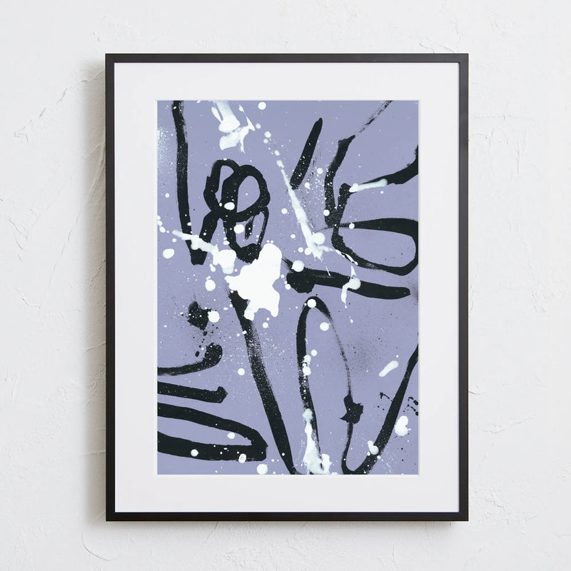 ドローイングが美しい抽象アート「50/50」｜deluxe.s.t.o作｜モダンで知的な印象を与えるポスター