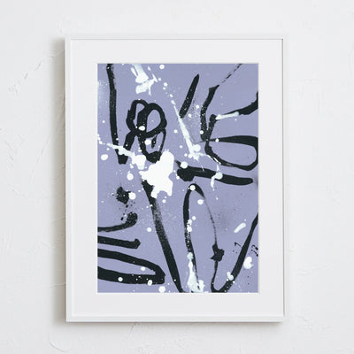 ドローイングが美しい抽象アート「50/50」｜deluxe.s.t.o作｜モダンで知的な印象を与えるポスター