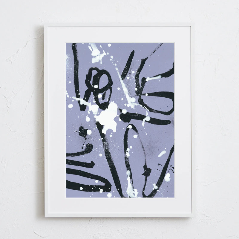 ドローイングが美しい抽象アート「50/50」｜deluxe.s.t.o作｜モダンで知的な印象を与えるポスター