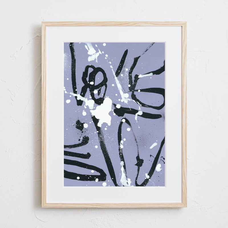 ドローイングが美しい抽象アート「50/50」｜deluxe.s.t.o作｜モダンで知的な印象を与えるポスター