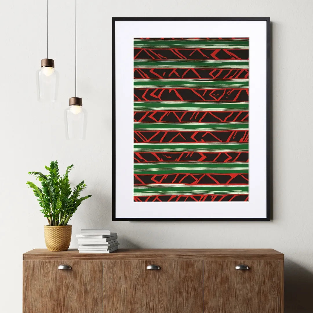 ストライプ模様の抽象画 後編】トカゲ模様のようにちいさな変遷をたどりながら