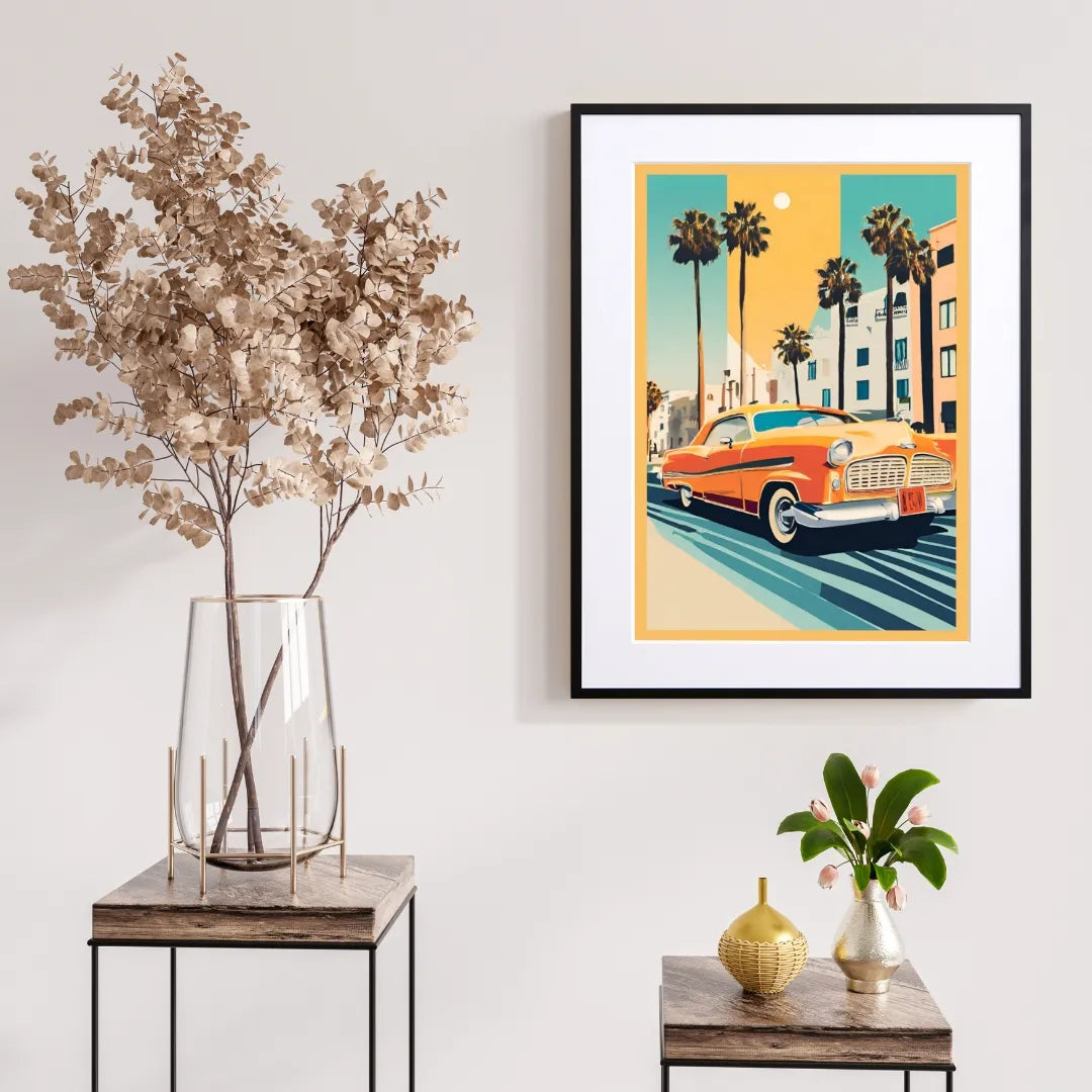 アメリカンヴィンテージなアートポスター『Cali』| カリフォルニアの