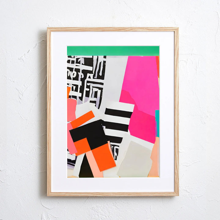 大胆カラーが空間を彩る抽象画アートポスター「vivid」｜視覚を刺激