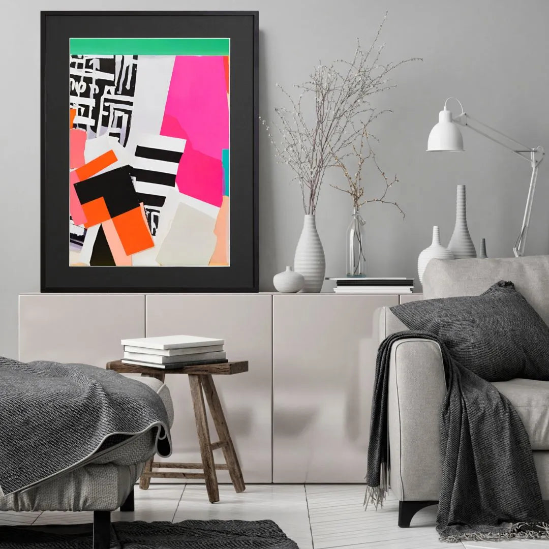 大胆カラーが空間を彩る抽象画アートポスター「vivid」|視覚を刺激 大胆カラーが空間を彩る抽象画アートポスター「vivid」|視覚を刺激