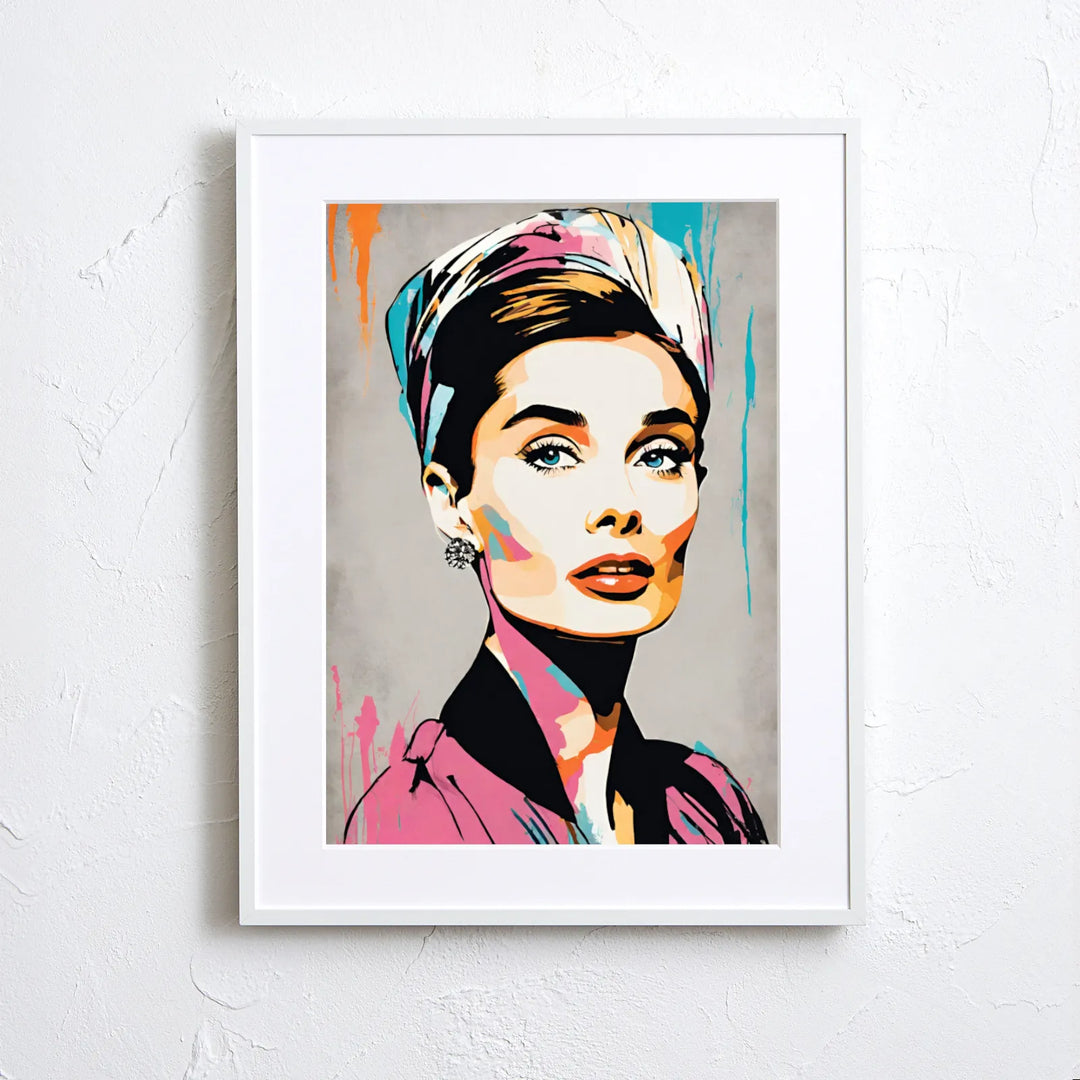 オードリー・ヘプバーンの人物画アートポスター『Audrey Hepburn オードリー・ヘプバーンの人物画アートポスター『Audrey Hepburn