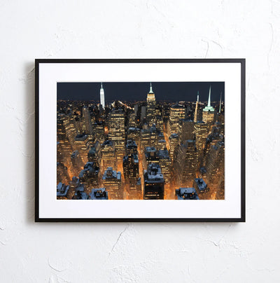 ニューヨークの夜景を描いたアートポスター『Manhattan』Fancy Art Select｜都会的で洗練された写真風デザイン