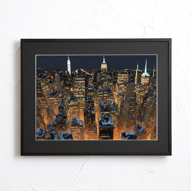 ニューヨークの夜景を描いたアートポスター『Manhattan』Fancy Art Select｜都会的で洗練された写真風デザイン