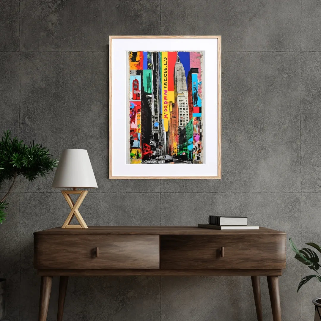 ニューヨークの街並みを彩る都会的アートポスター『New York Dreamin
