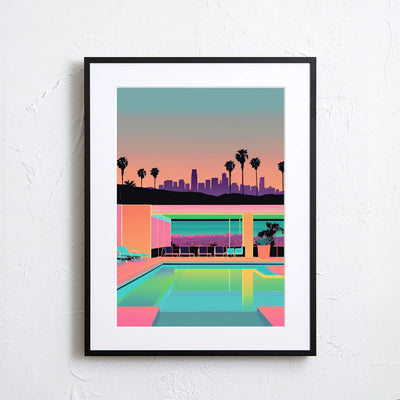 LA Down Town Sun Set