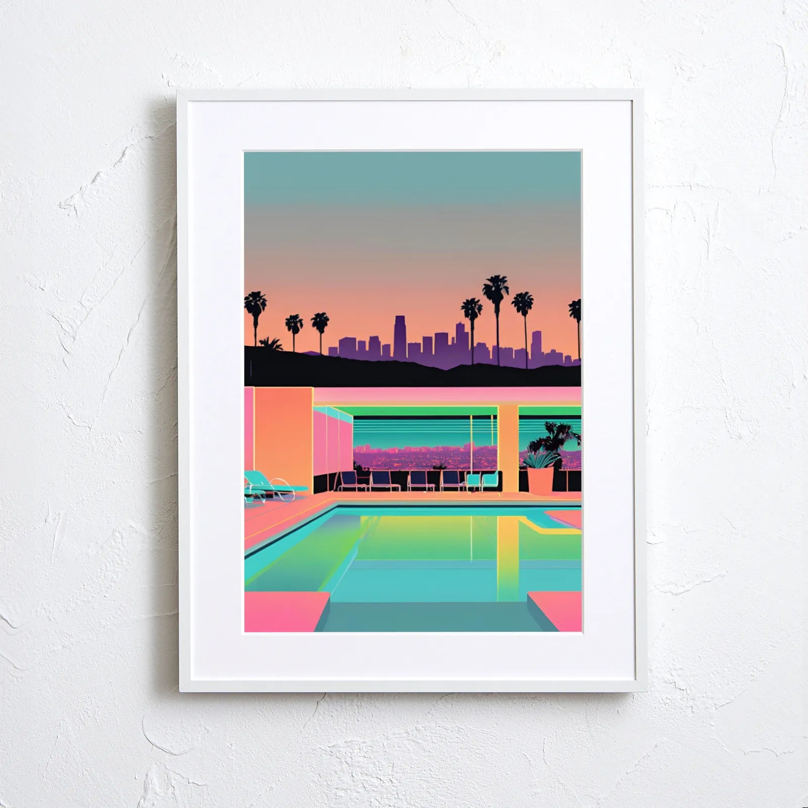 LA Down Town Sun Set