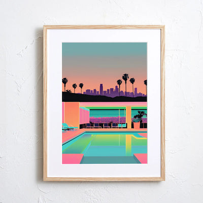 LA Down Town Sun Set