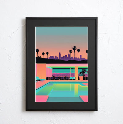 LA Down Town Sun Set