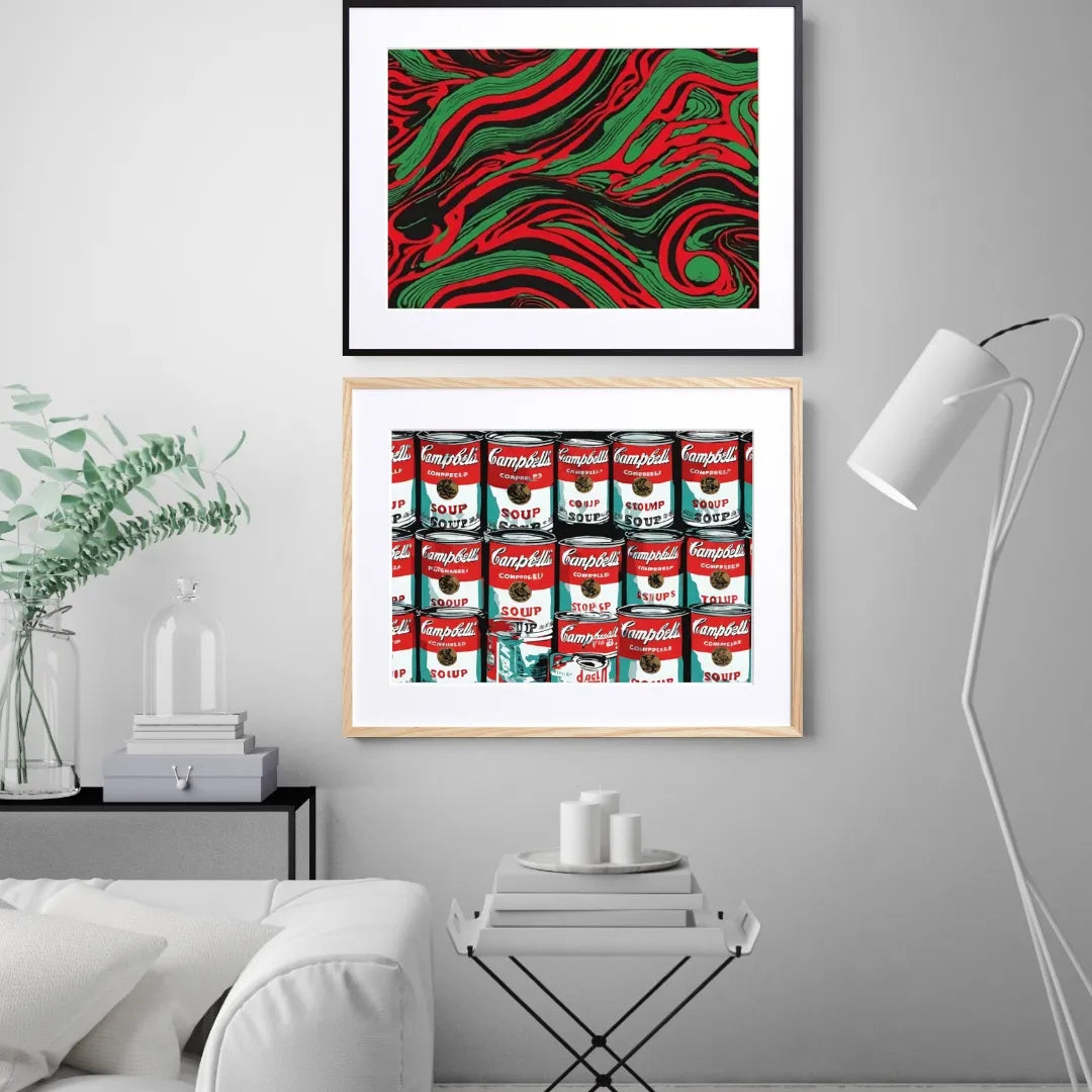 ポスター　手造りパロディ－ア－ト　インテリア スープ缶モチーフのポップアートポスター『SOUP』｜ミッド