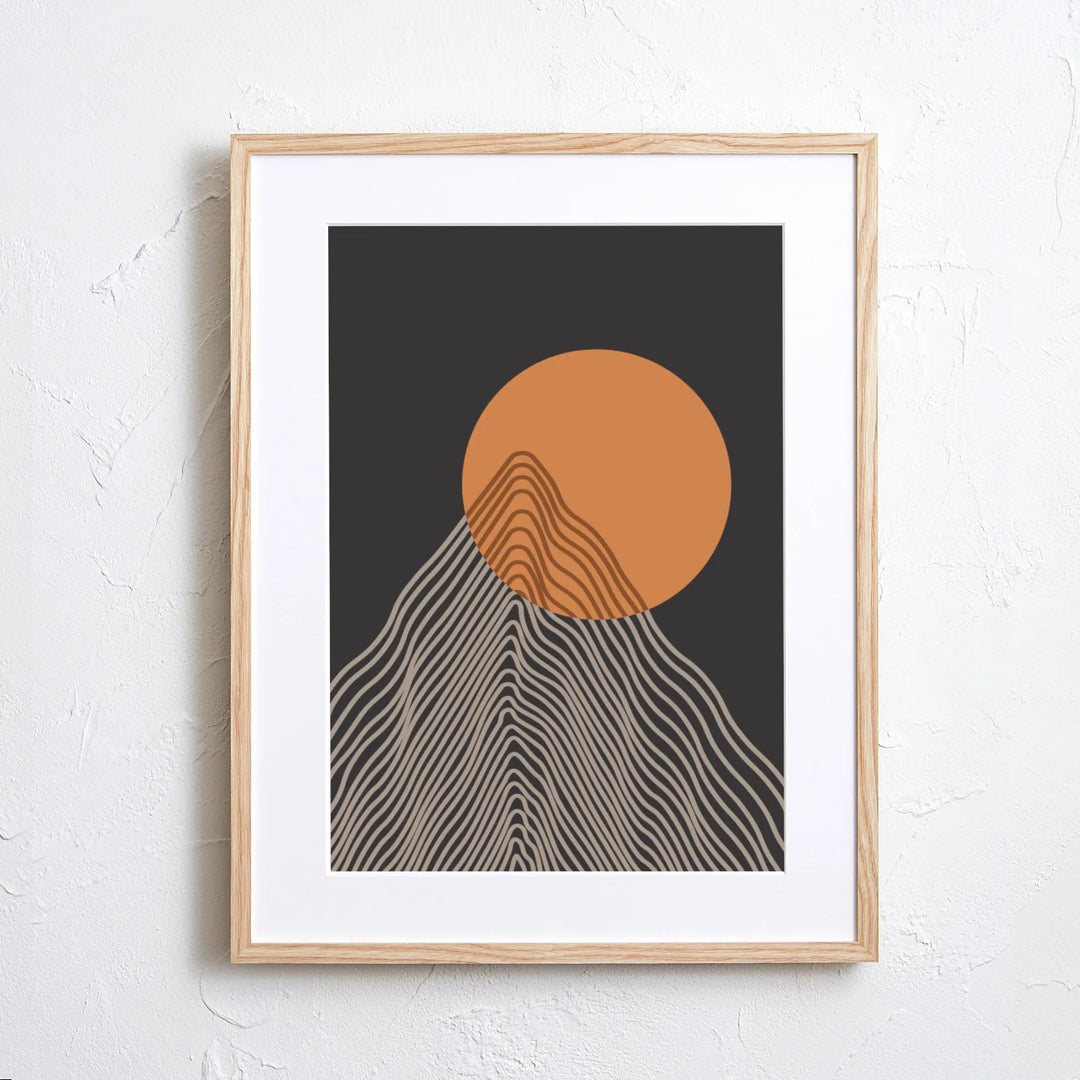 幾何学と自然が融合したラインアートポスター『Precise』｜シンプル