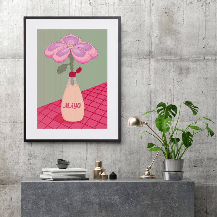 花とマヨネーズを融合したポップアート「肥花」｜ユニークで印象的な