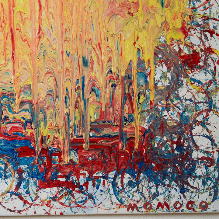 「Atmosphere（雰囲気）」サイン入り現代アート 抽象 額装 #123-2 現代アート 30×30㎝ テクスチャーアート モダン 絵画 抽象画 アート
