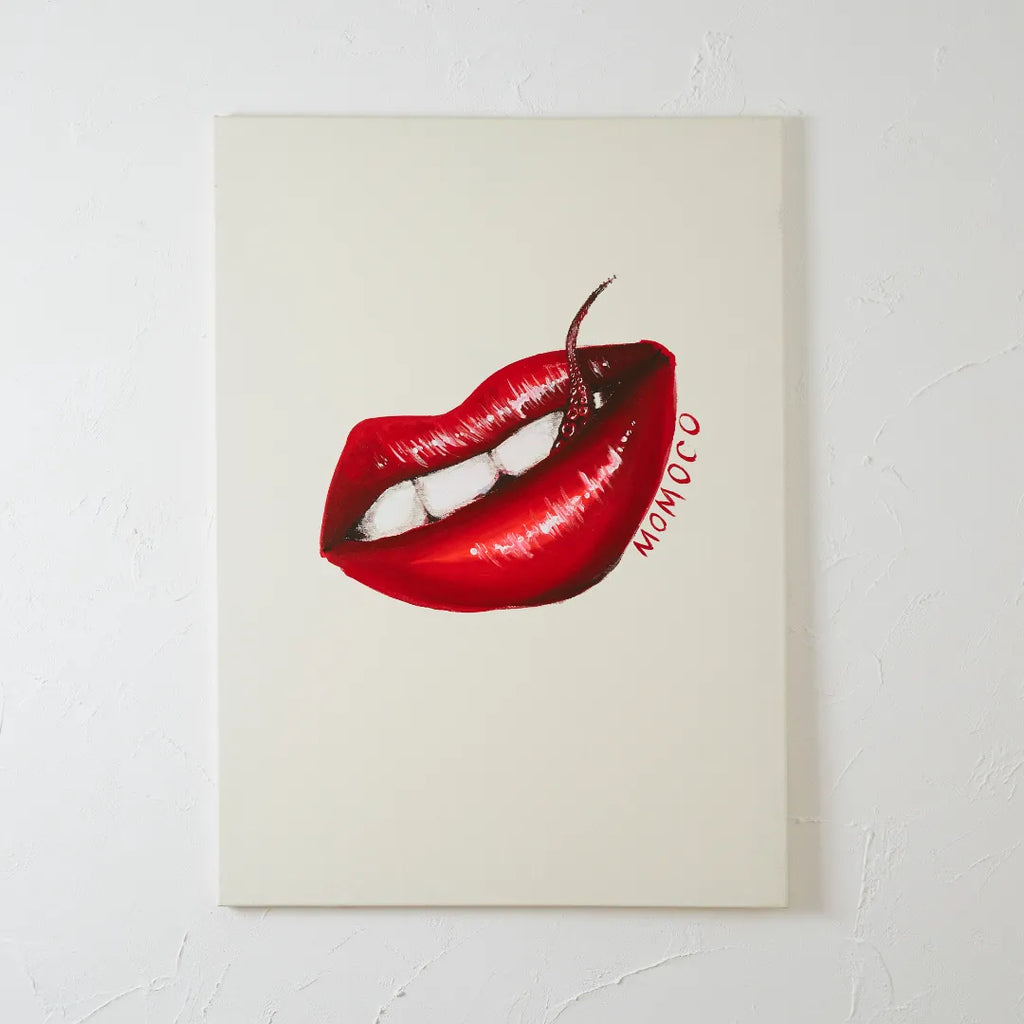 独特のセンスが光る唇モチーフのクールでかっこいい原画・現代アート