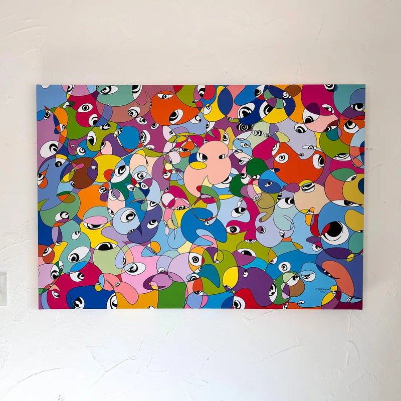 個性あふれるキャラクターが集うPOPな現代アート・原画『Friends