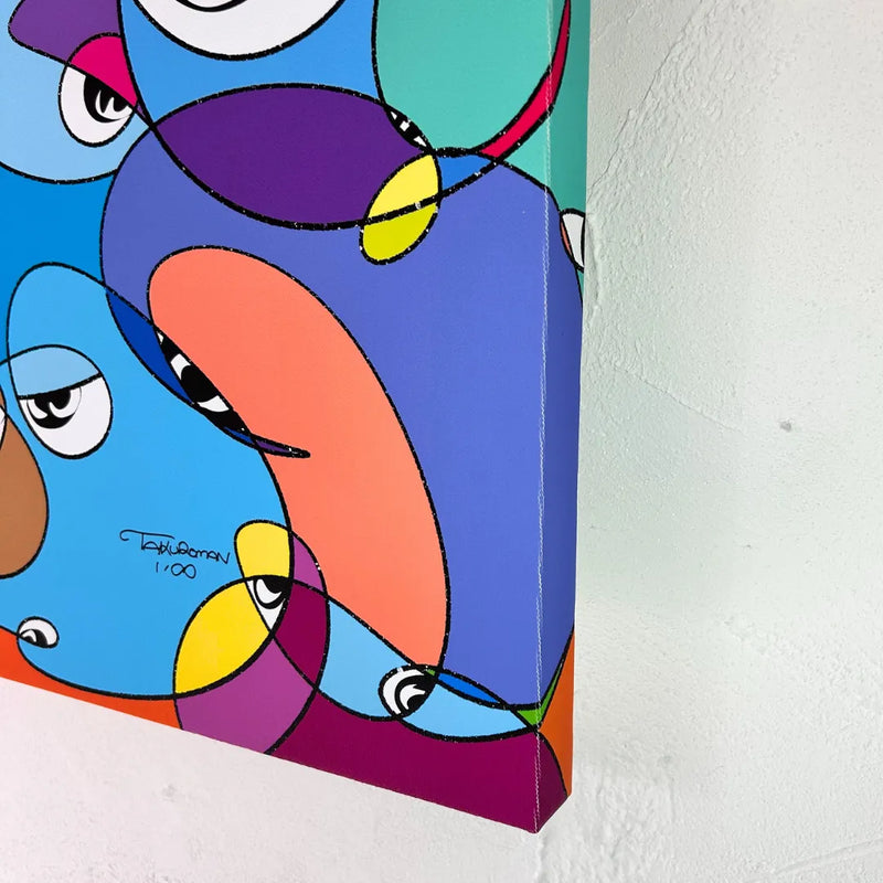 個性あふれるキャラクターが集うPOPな現代アート・原画『Friends