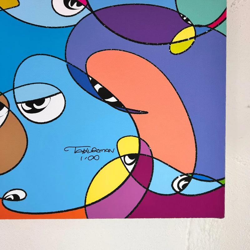 原画 だるま ポップアート キャラクター 絵画 アクリル画 現代アート