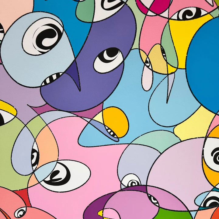 個性あふれるキャラクターが集うPOPな現代アート・原画『Friends