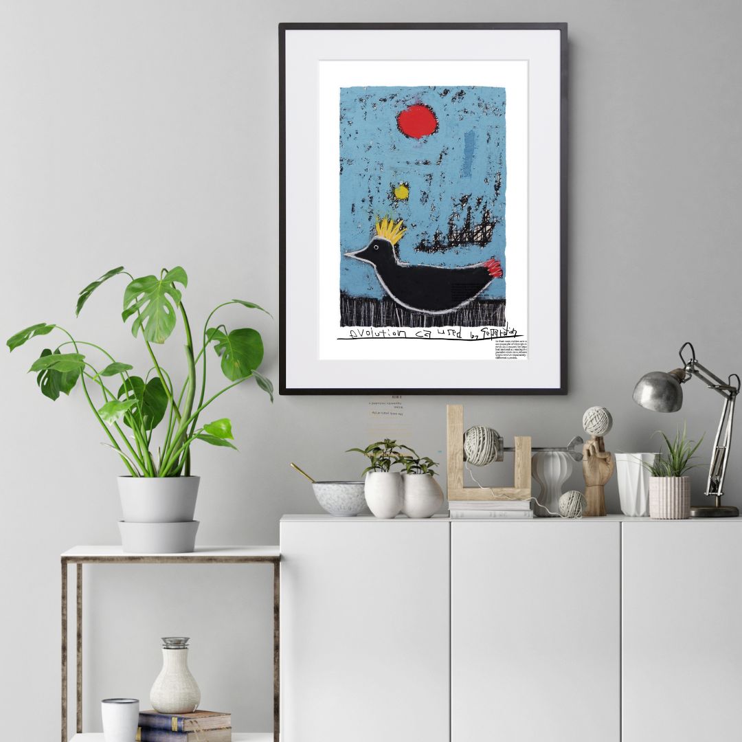 鳥の動物モチーフが映えるポップアートポスター「tori」｜ミッド