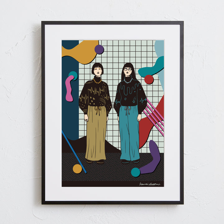 ミズモトナオミ 額装アート作品 7 ミズモトナオミ 額装アート作品 7